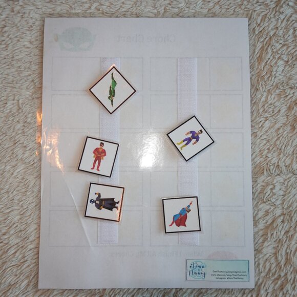 Super Hero Chore Chart, Token Board System, Reward Chart for Toddlers - Picture 5 of 6